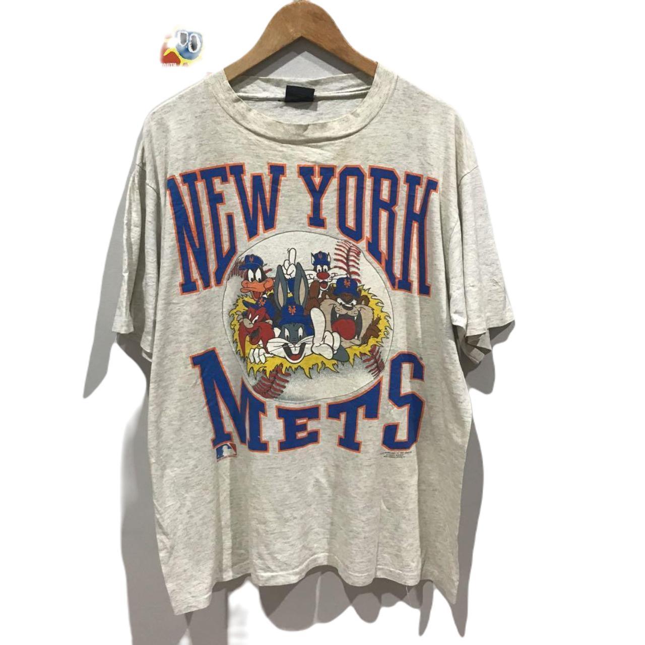 Vintage S New York Mets Mlb X Looney Tunes Shirt Depop