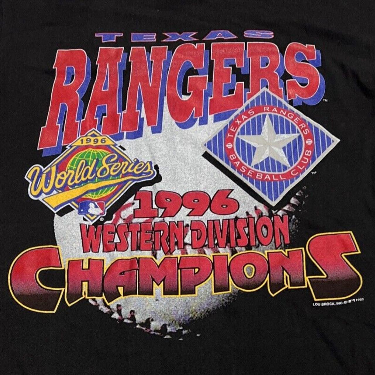 Texas Rangers Shirt MLB Baseball 1996 World - Depop