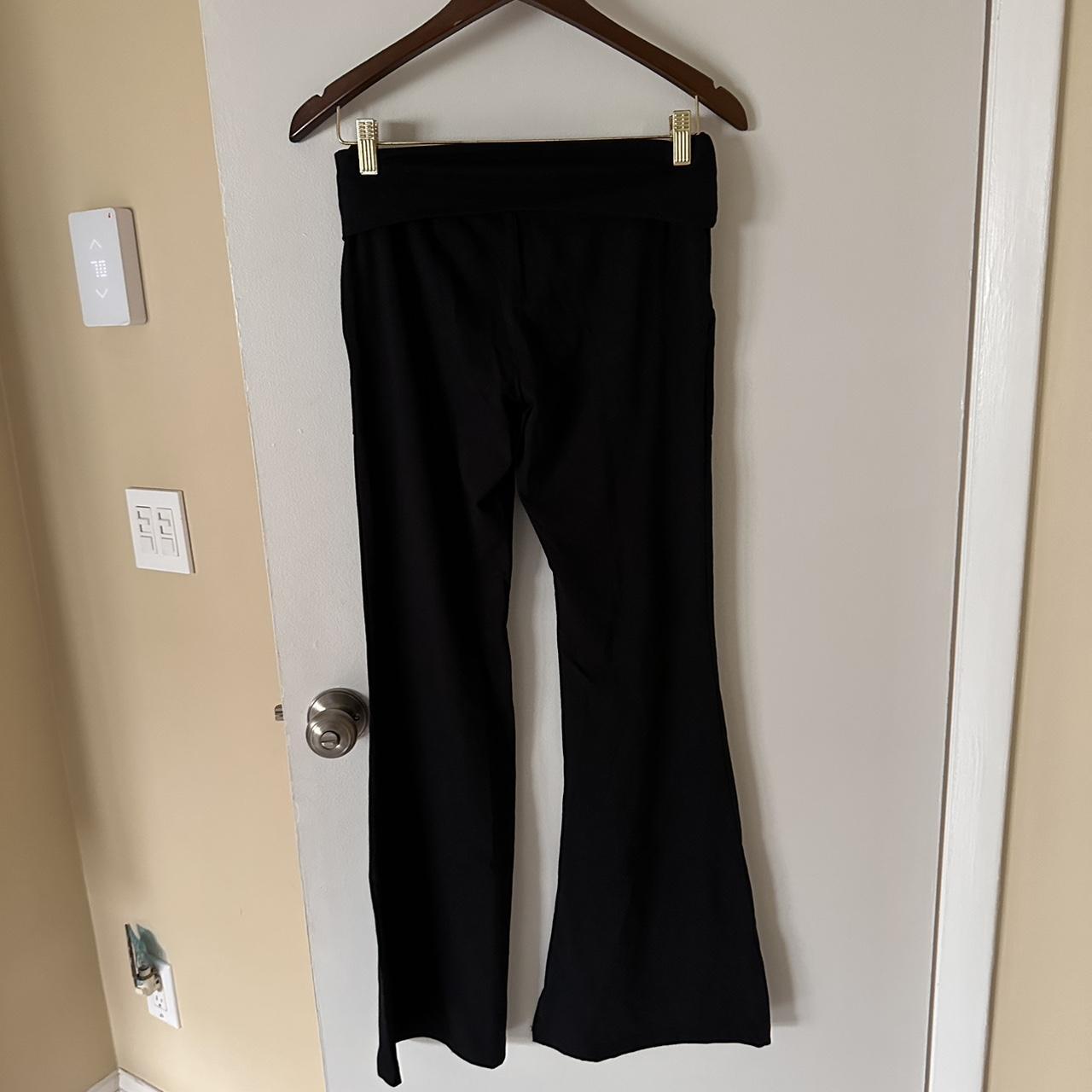 Black Wide Leg Yoga Pants from Aerie! Waist rolls over! - Depop