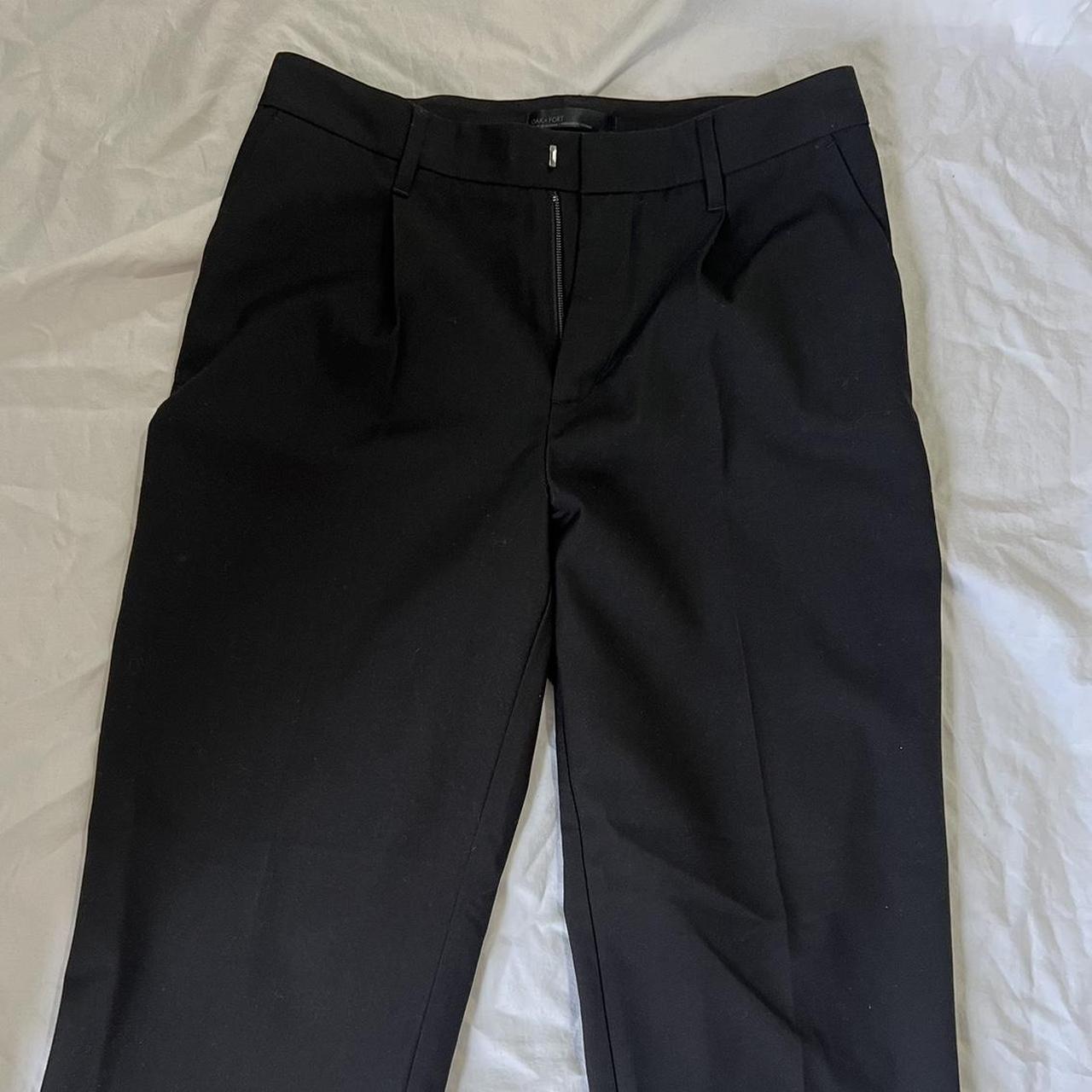 Oak + Fort Women's Black Trousers | Depop