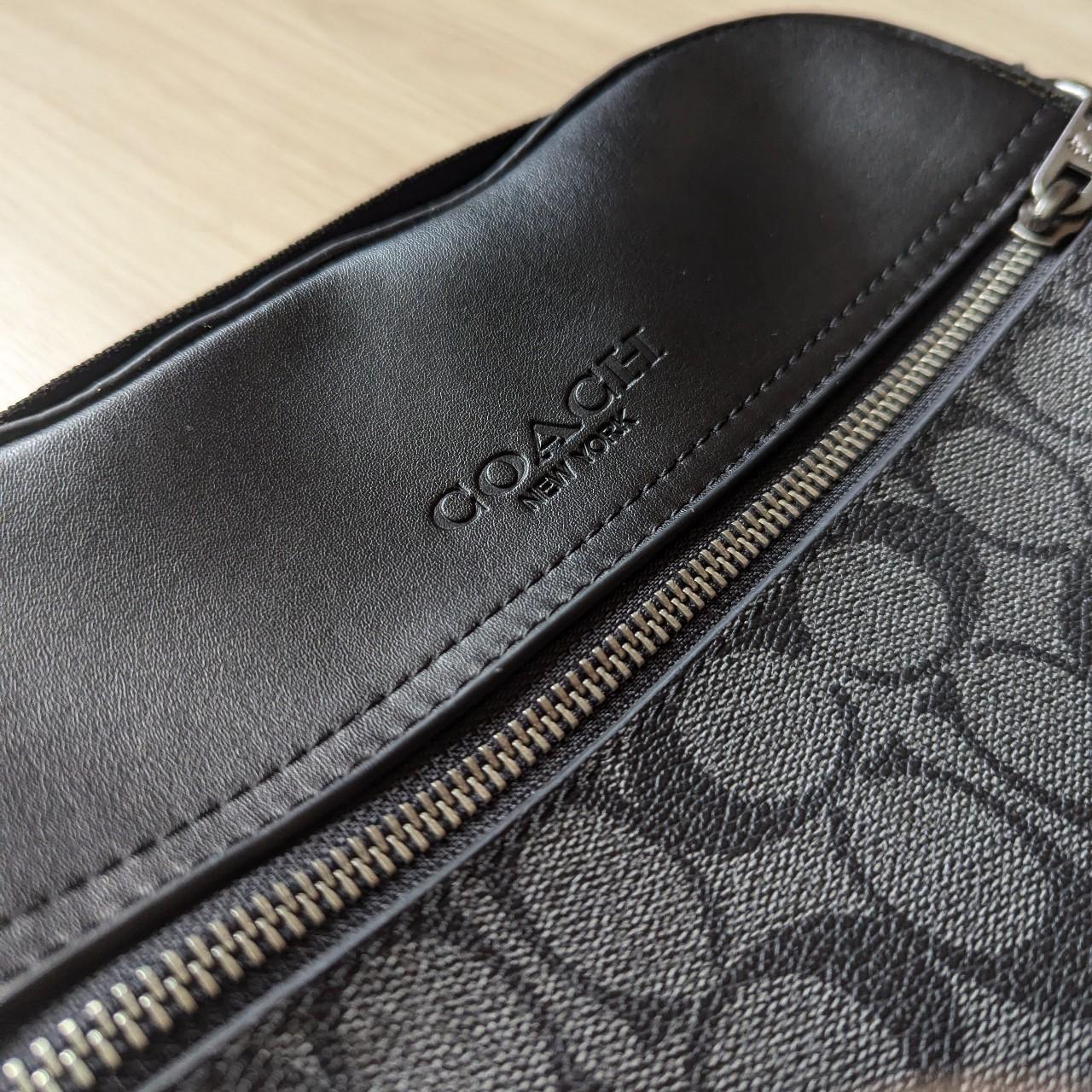 Coach New York Men's Crossbody Bag Pouch Charcoal/ | Depop