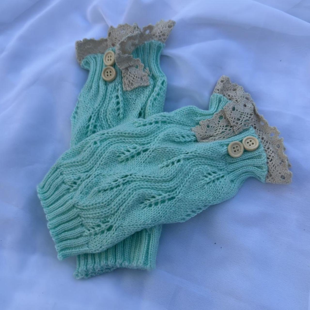 🪸🐚🫧Cute hand or leg warmers With button details... - Depop