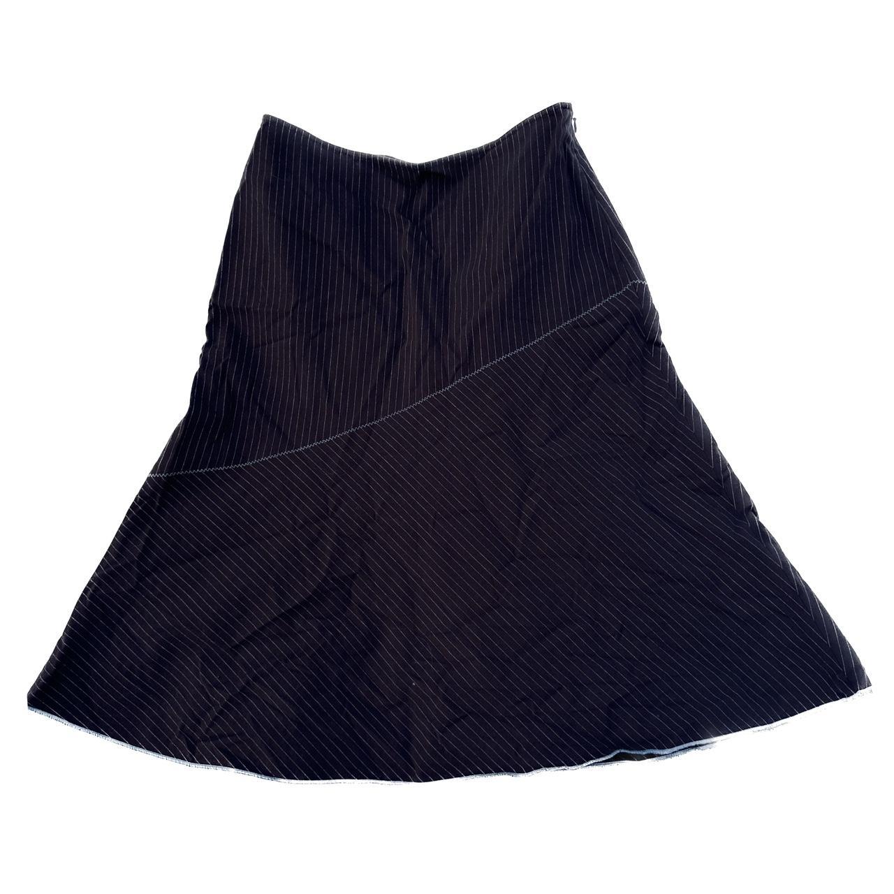 Loft navy pleated outlet skirt