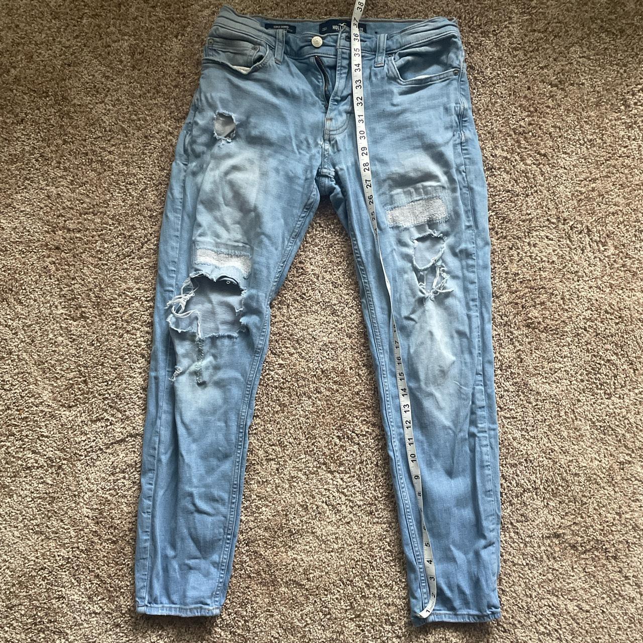 Light blue jeans clearance hollister