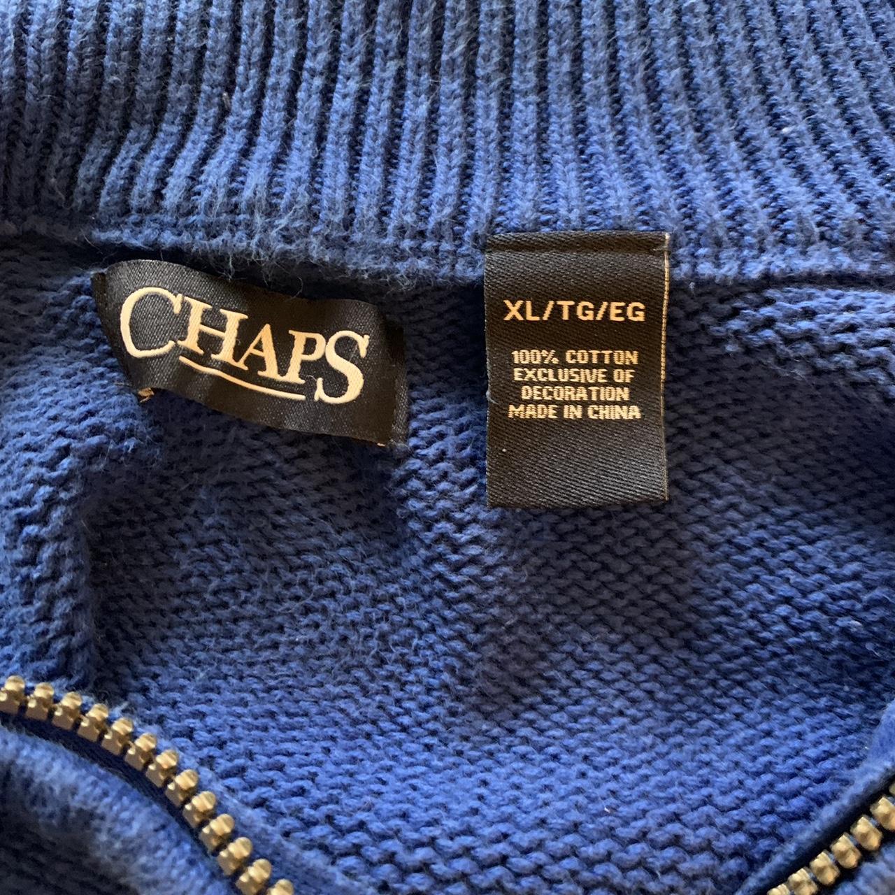 Chaps Men's Blue Jumper | Depop