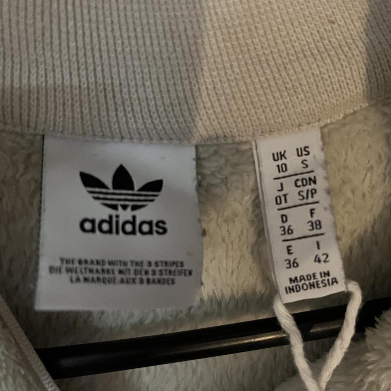 adidas fluffy quarter zip, UK 10 #adidas #streetwear... - Depop