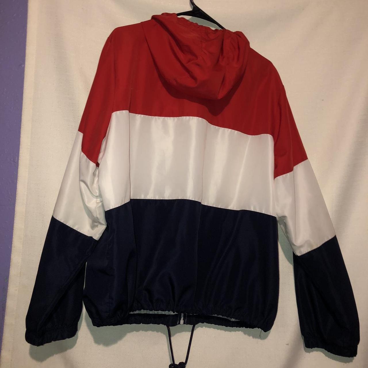 Red, White, & Blue wind Breaker Jacket wind... Depop