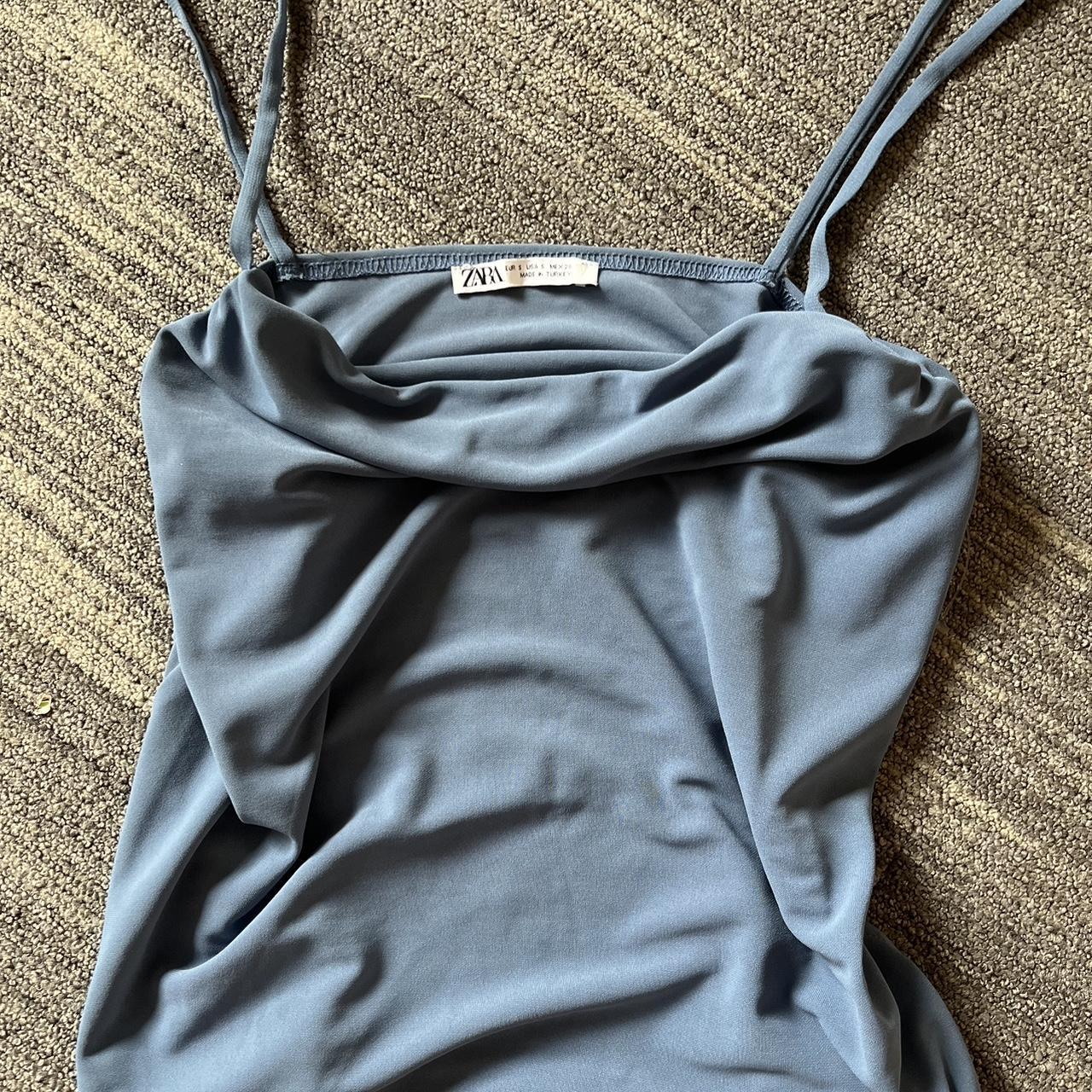Zara Women's Blue Vest | Depop