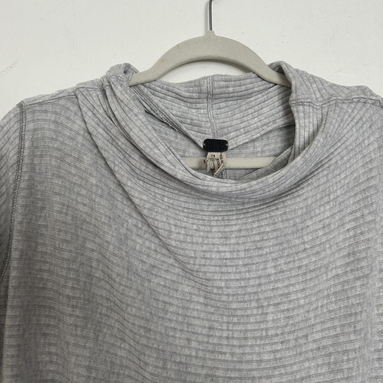 EUC We the Free Gray Turtleneck sweater in size... - Depop
