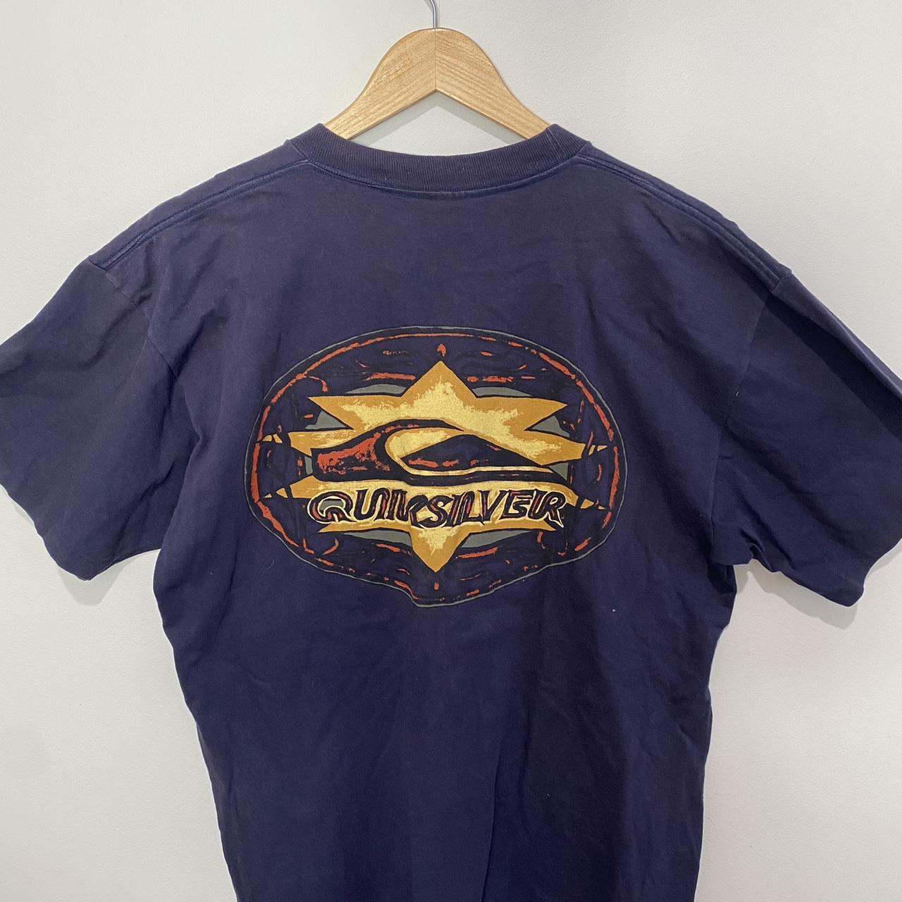 SUPER RARE 90s Quiksilver tee ⚡️MADE IN USA ⚡️single... - Depop