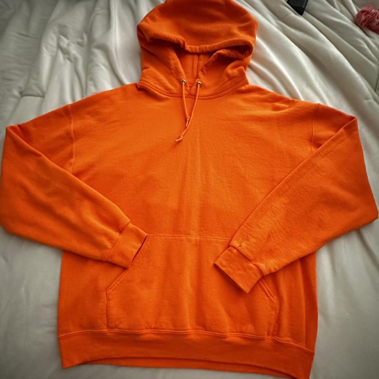 Men's Orange Hoodie | Depop