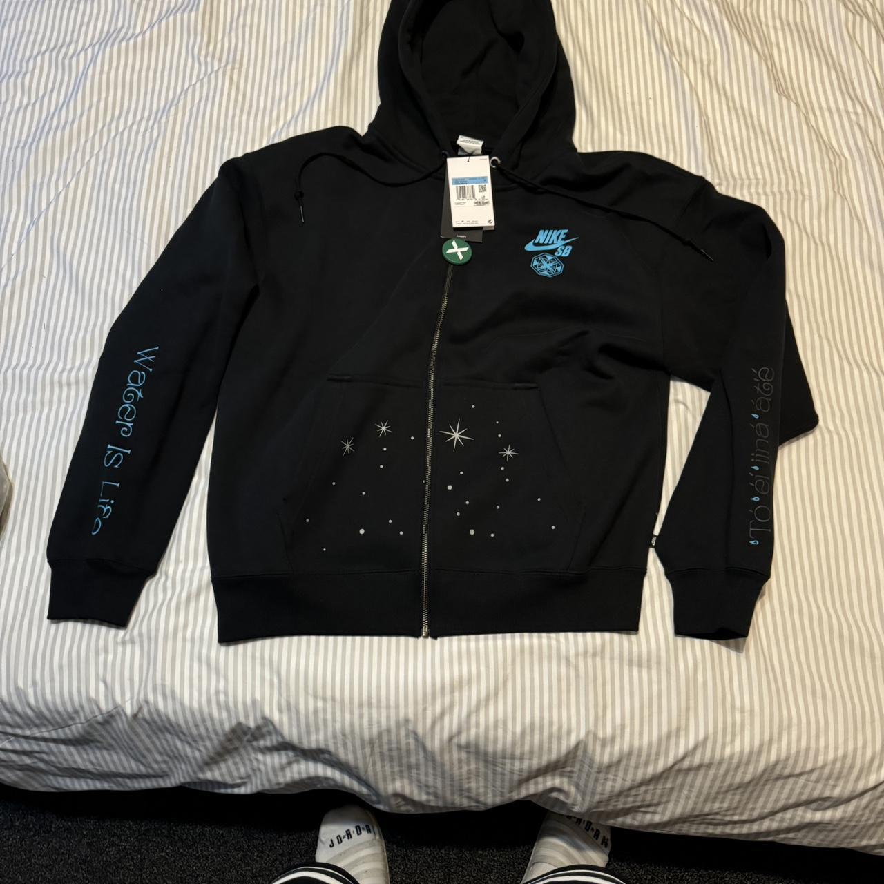 NIKE SB x Di'Orr Greenwood★Max90 ロゴ フリースフーディー Nike SB x Di'Orr Greenwood Fleece Zip Up Black Hoodie, Size