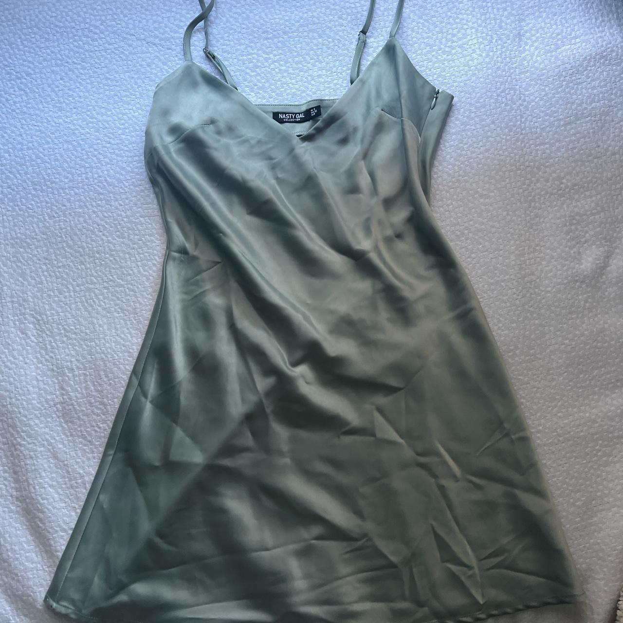 NASTY GAL SATIN SLIP DRESS BRAND NEW NEVER... Depop