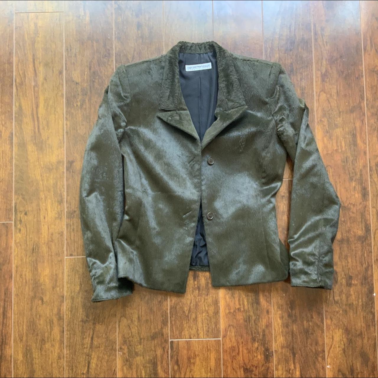 Emporio armani green on sale jacket