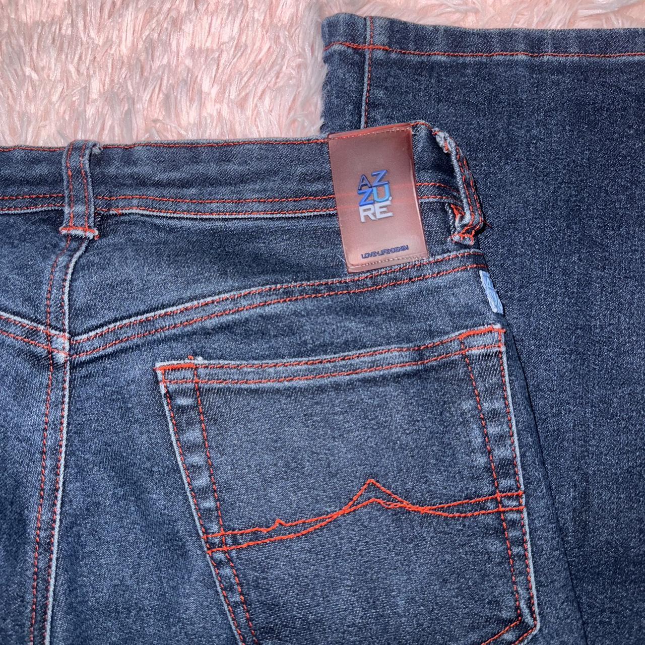 Azzure popular Denim Stitch Jeans