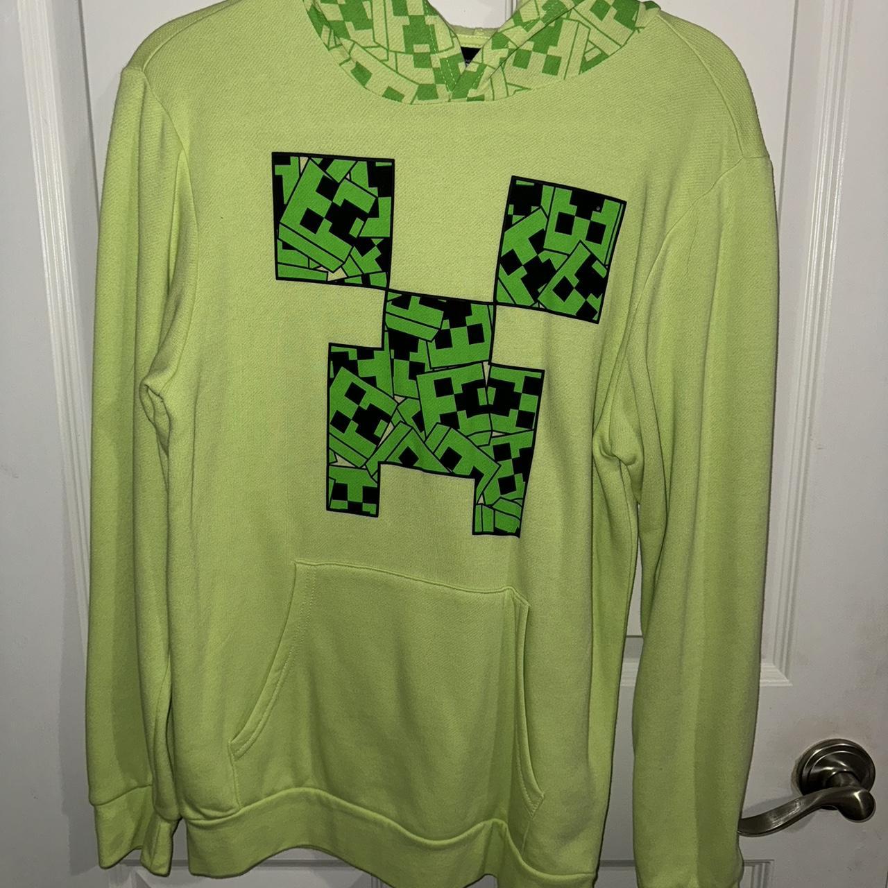 minecraft creeper hoodie size XL in kids fits an