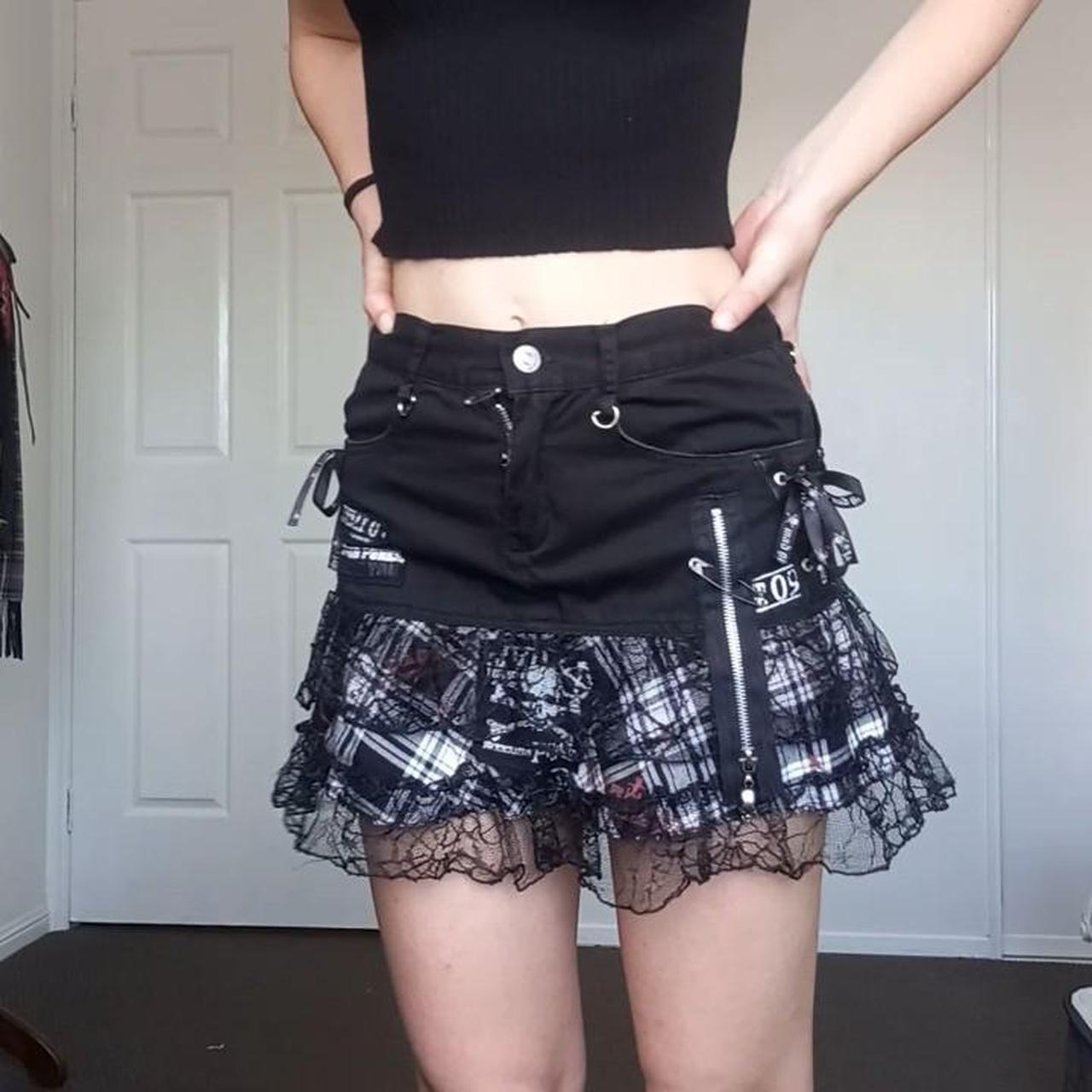 Mad Punks Japanese punk designer skirt. Denim, | Depop