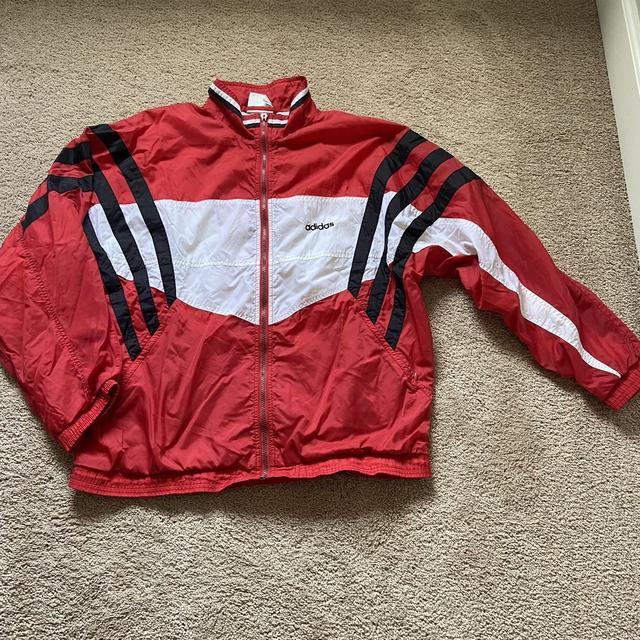 Louisville Cardinals Adidas windbreaker jacket. Logo - Depop