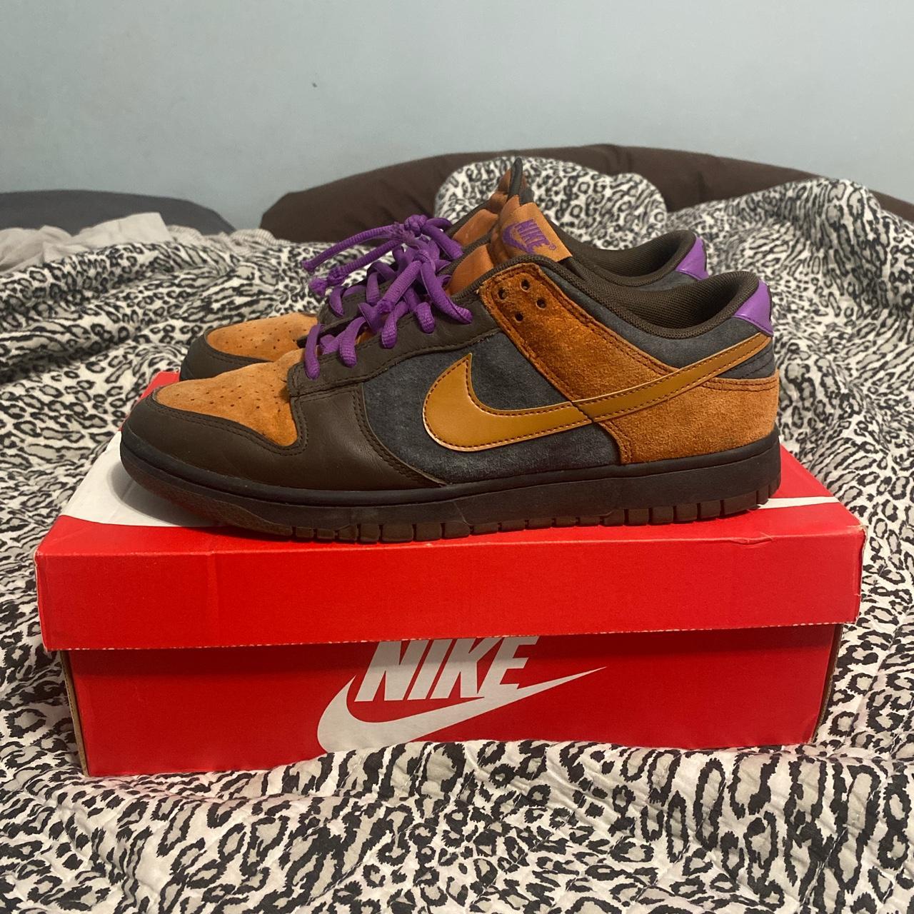 Nike Sb Cider Dunk size 10 original brown laces in box - Depop