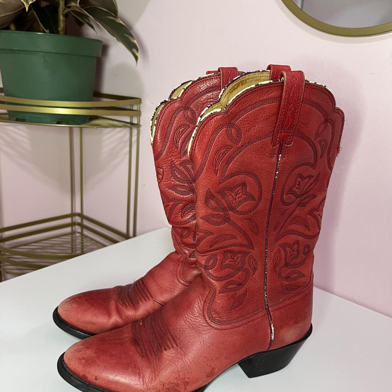 Ariat Women's Red Boots Depop