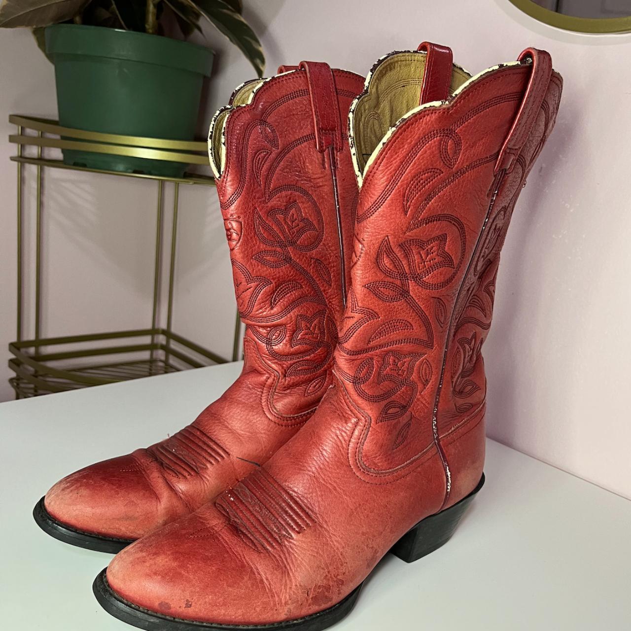 Ariat Women's Red Boots Depop