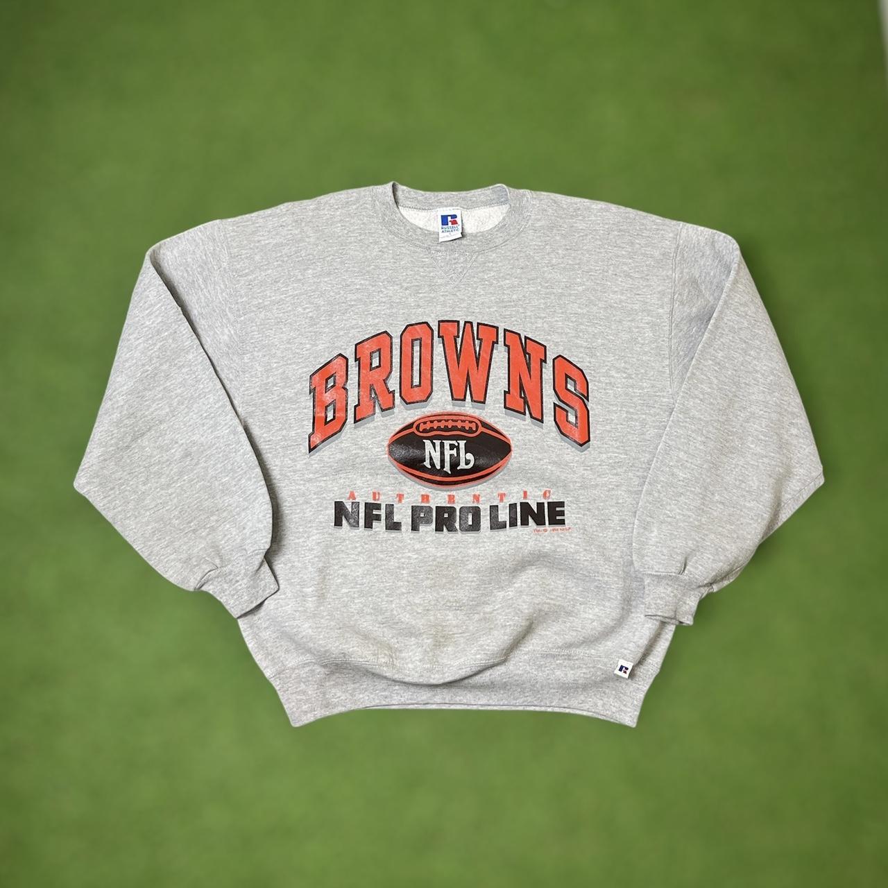 Vintage Cleveland Browns Crewneck Sweatshirt Men's XL Gray Logo