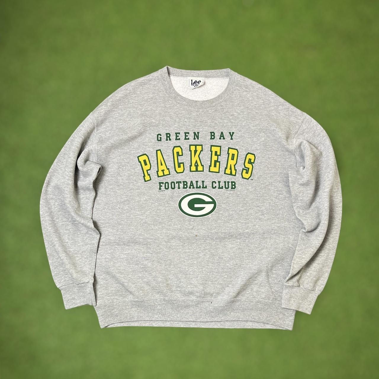 Vintage Green Bay Packers Sweatshirt Mens XL Yellow NFL Football Team  Sweater