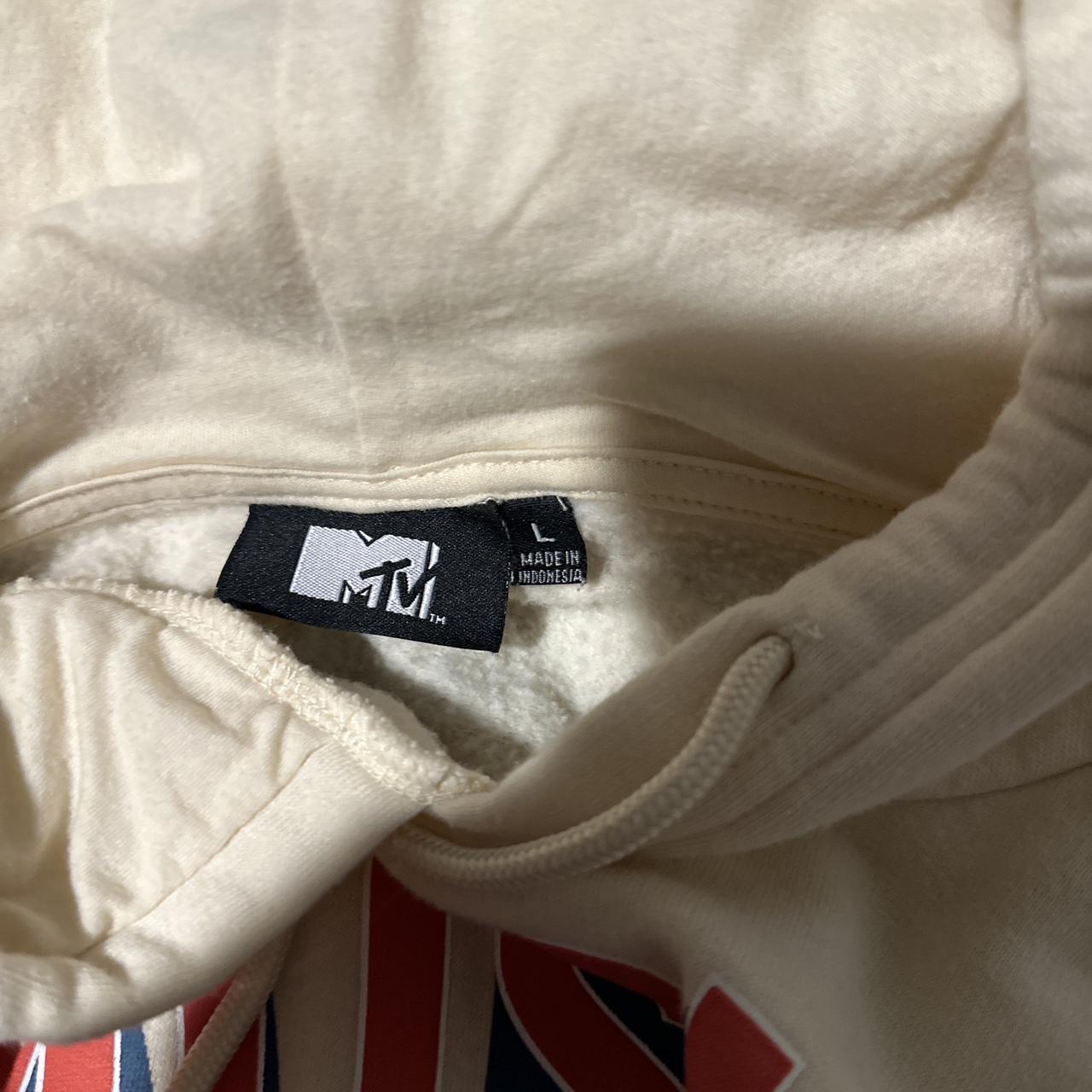 Large Cream color MTV hoodie. Barely worn, looks... - Depop