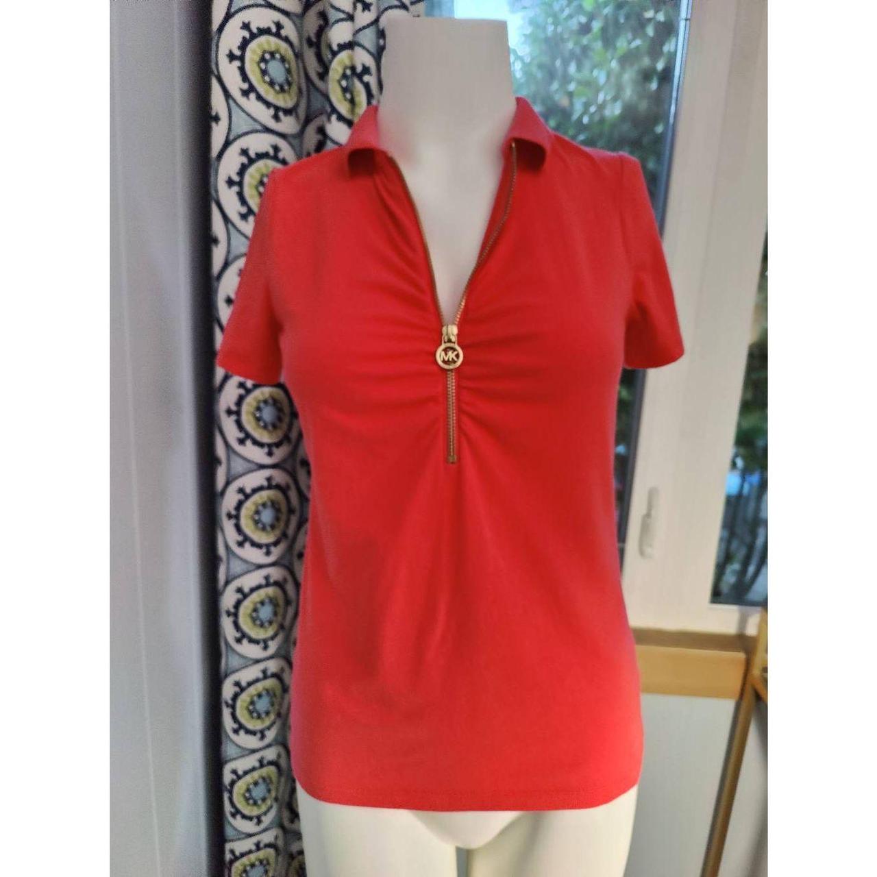 Michael kors polo store womens red