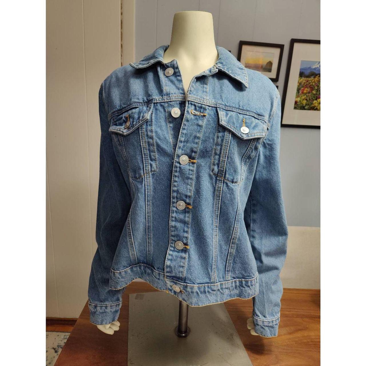 Womens denim outlet jacket size 18