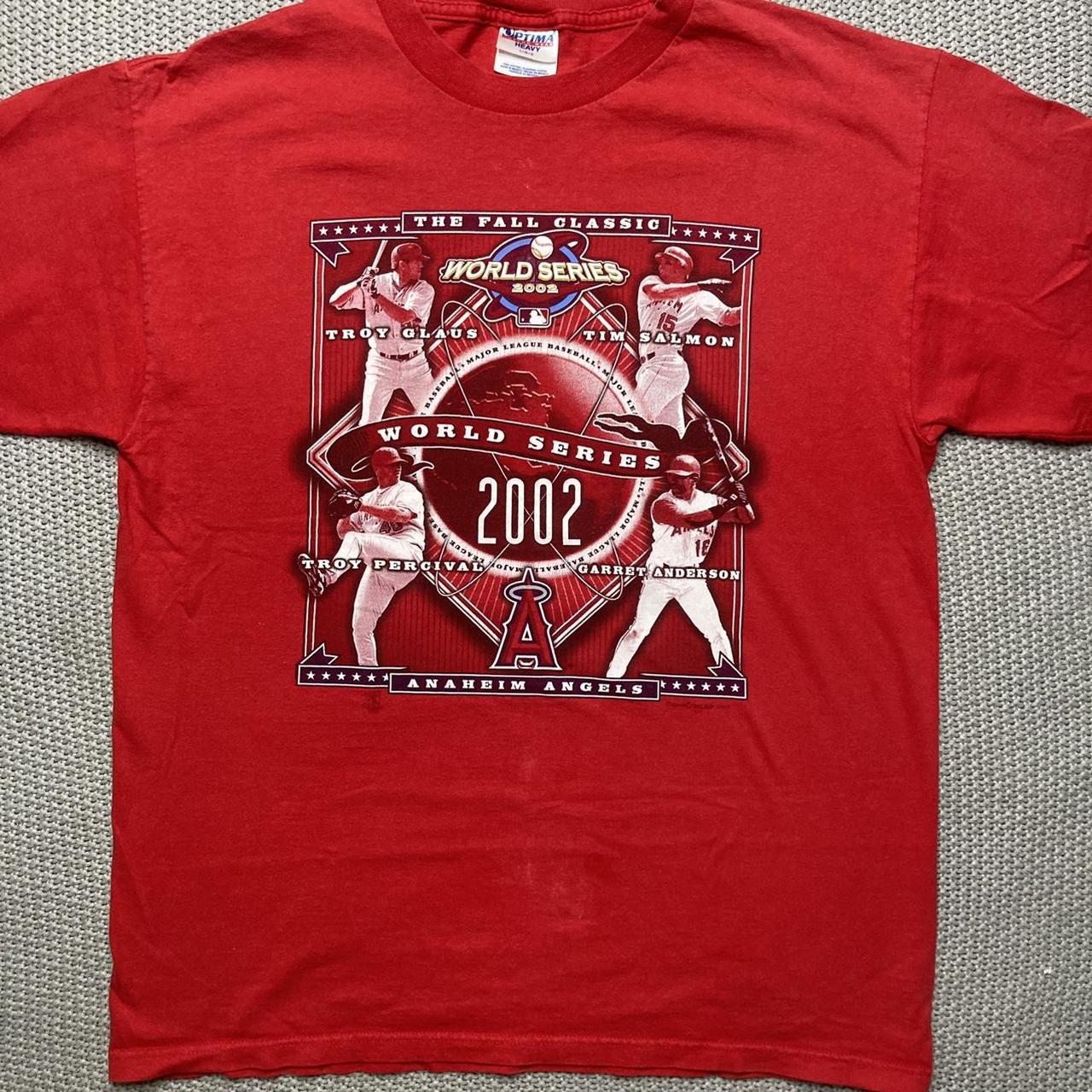 Anaheim Angels 2002 World Series Champions T-Shirt - Depop