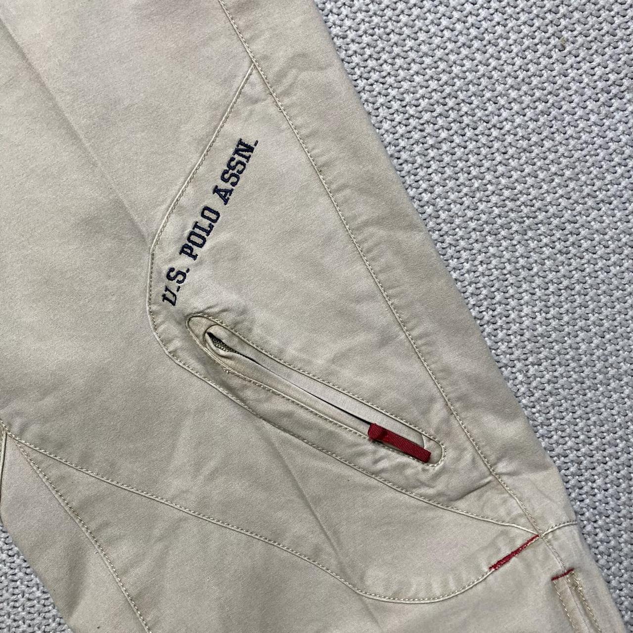 US Polo Assn. side snap track pants No size tag - - Depop