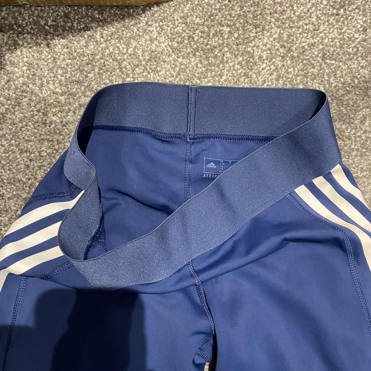 Blue adidas leggings Great for exercise/running Fit... - Depop