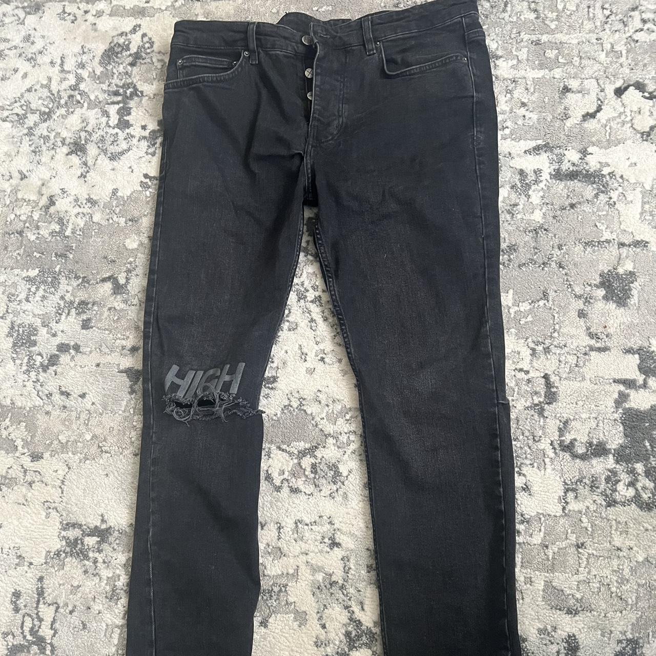 ksubi jeans black size 34 chitch worn once depop... - Depop