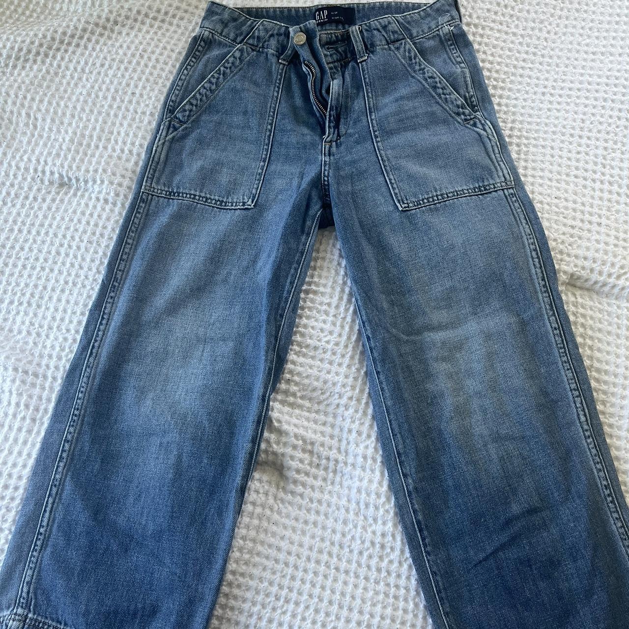 Women’s Gap Wide Leg Jeans lightly worn, great pre... - Depop