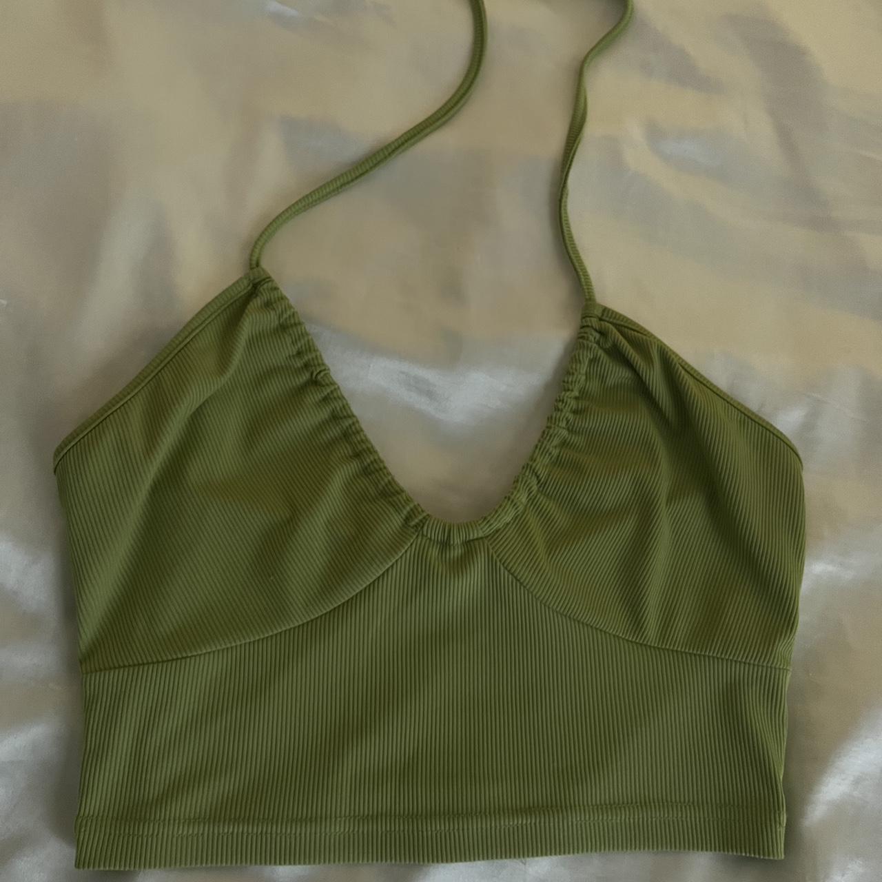 Light green halter top. size s, no flaws. Depop