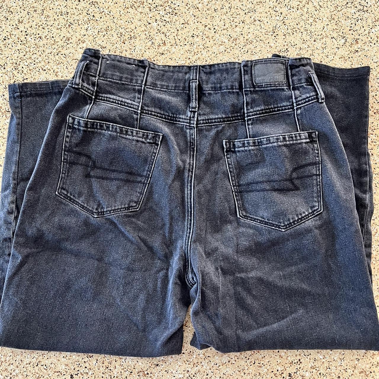 American Eagle Women's Black Trousers Depop