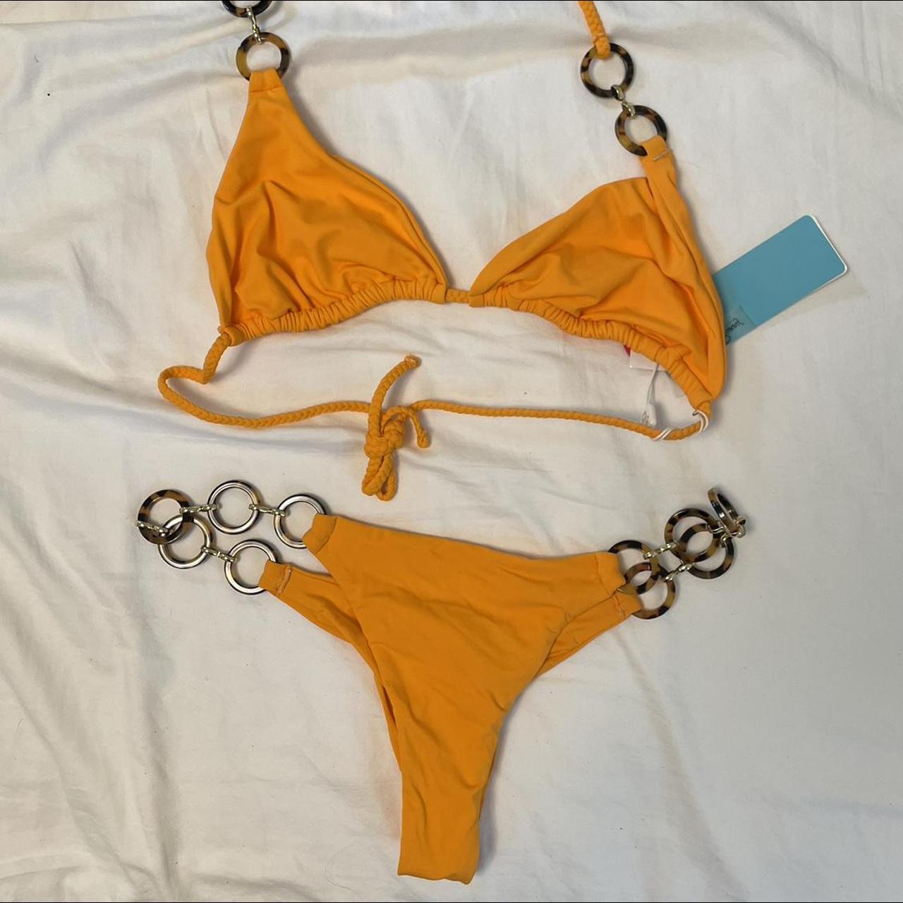 BEACH BUNNY BRAND NEW SUIT🧡 XL TOP S BOTTOM original... Depop