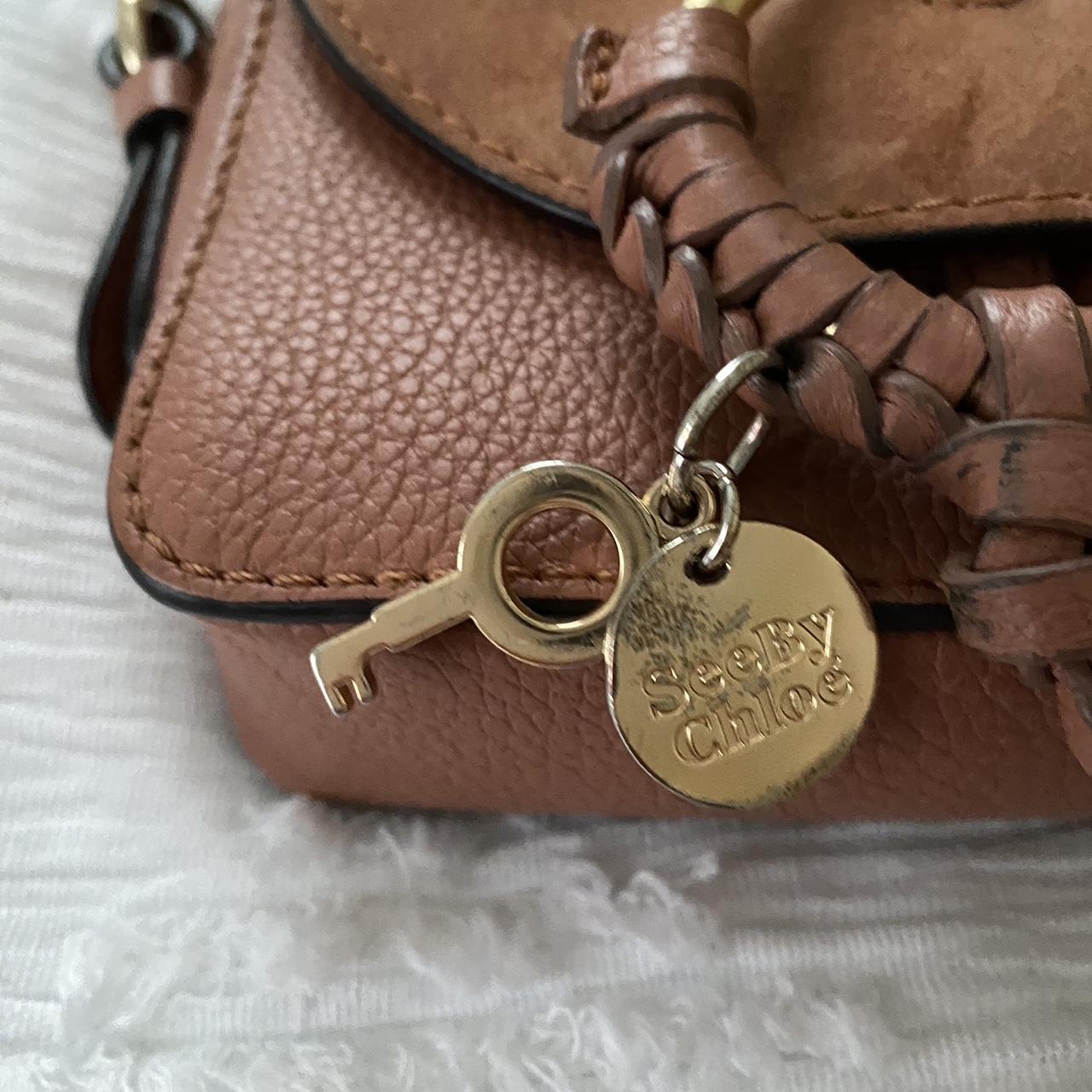 See by Chloé Women's Pink and Orange Bag Depop