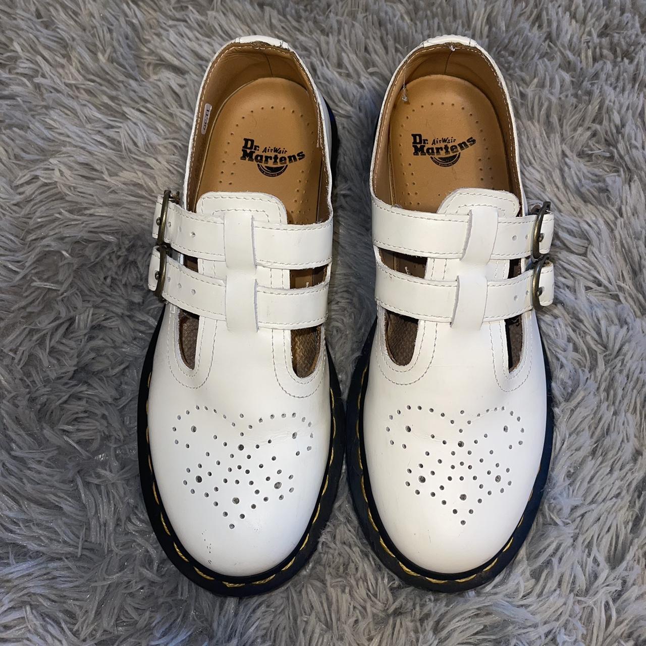 Doc Martens 8065 White Mary Jane shoes Had for Depop