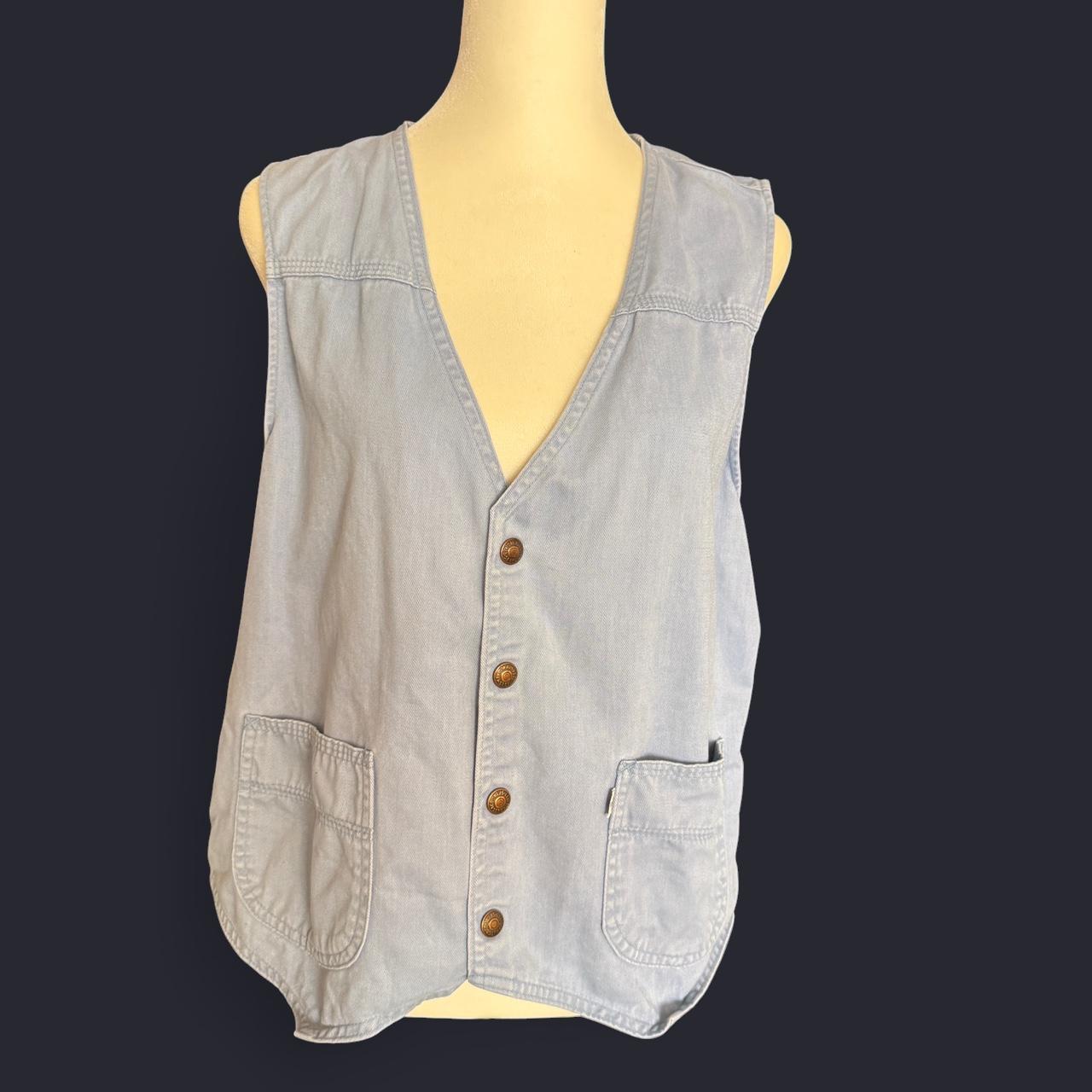 Levi's Women's Vest - Blue - L – Light dusty blue… - image 1