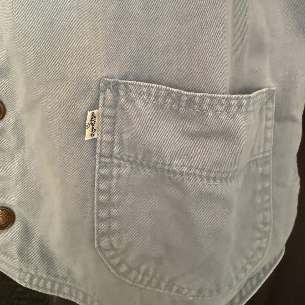 Levi's Women's Vest - Blue - L – Light dusty blue… - image 2