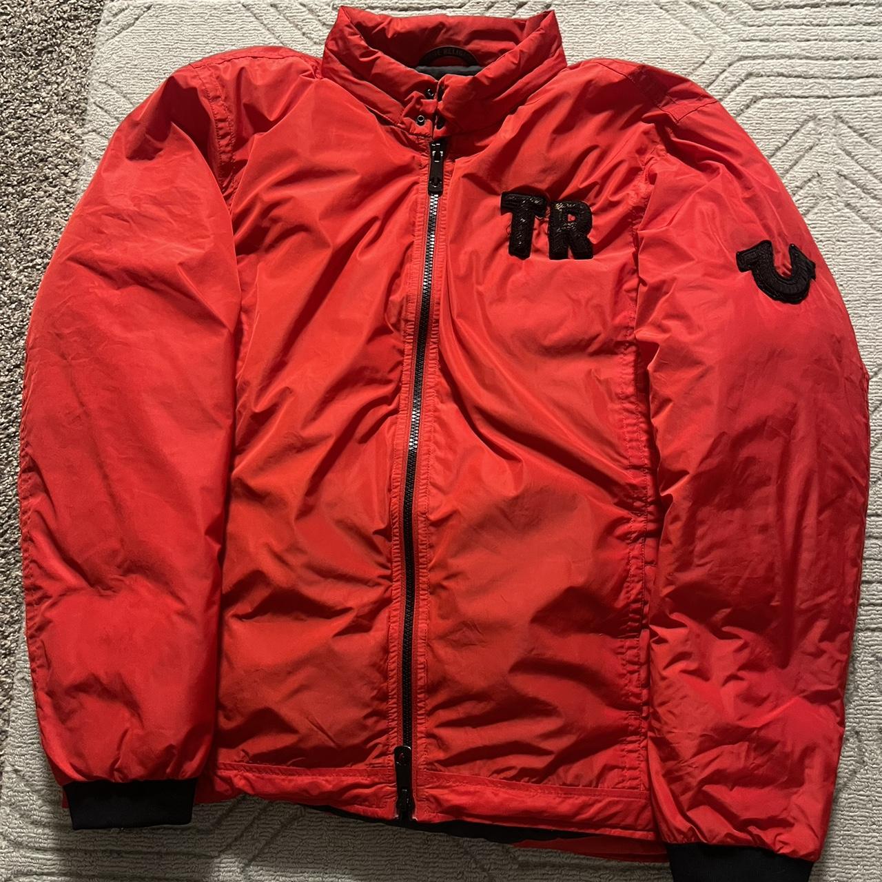 True religion red hot sale puffer jacket