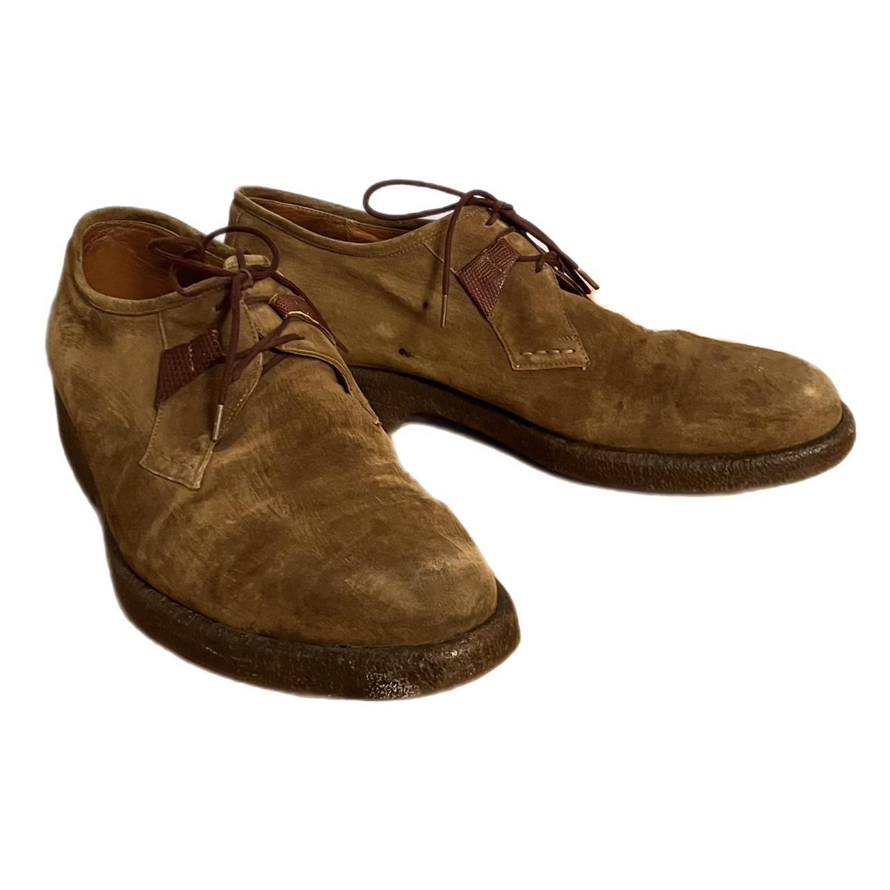 Vintage Cesare Paciotti suede lace up luxury Italian... - Depop