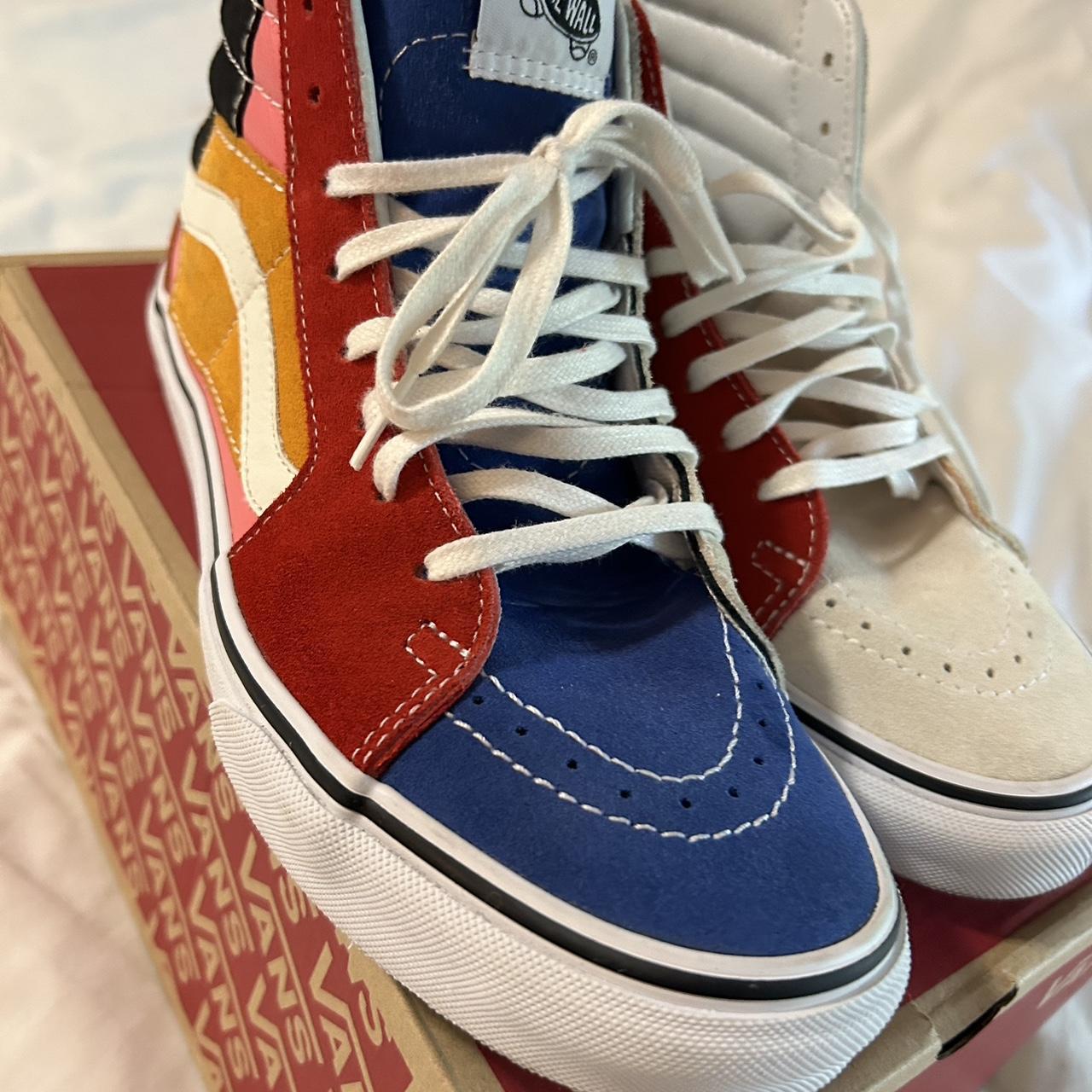 Vans high top store patchwork