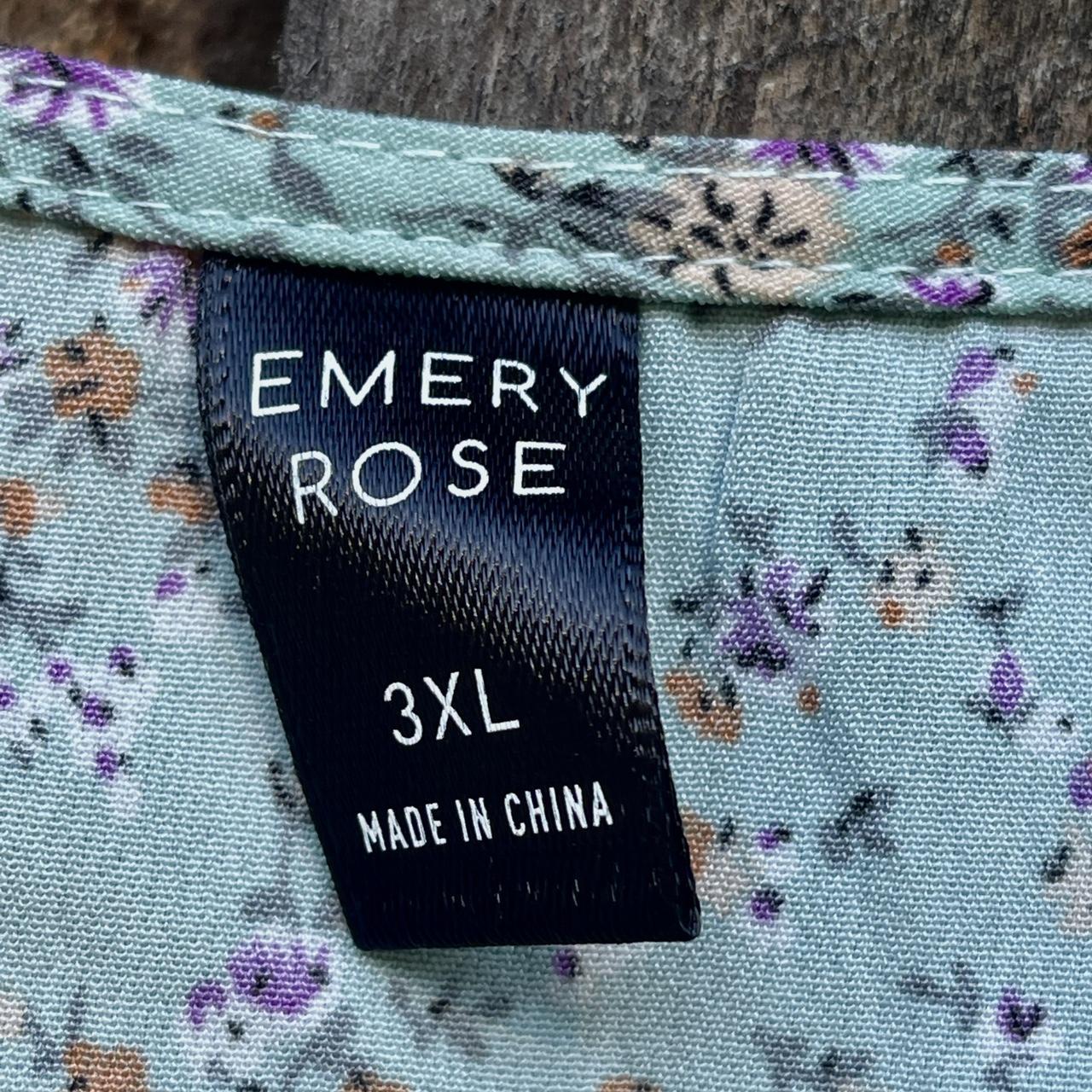 Emery Rose floral maxi dress with buttons and tie in... - Depop