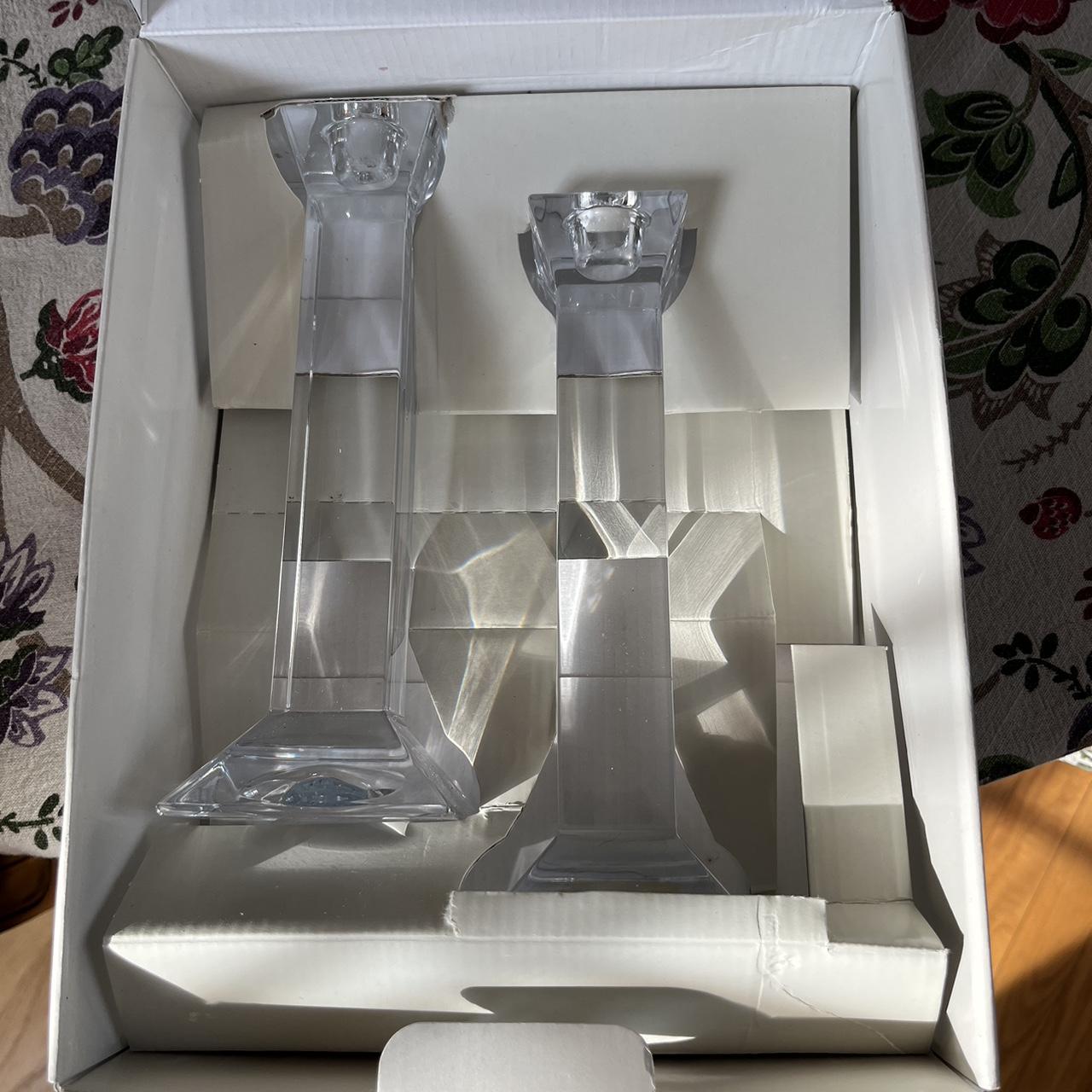 villeroy & boch crystal candle holders. thrifted but... Depop