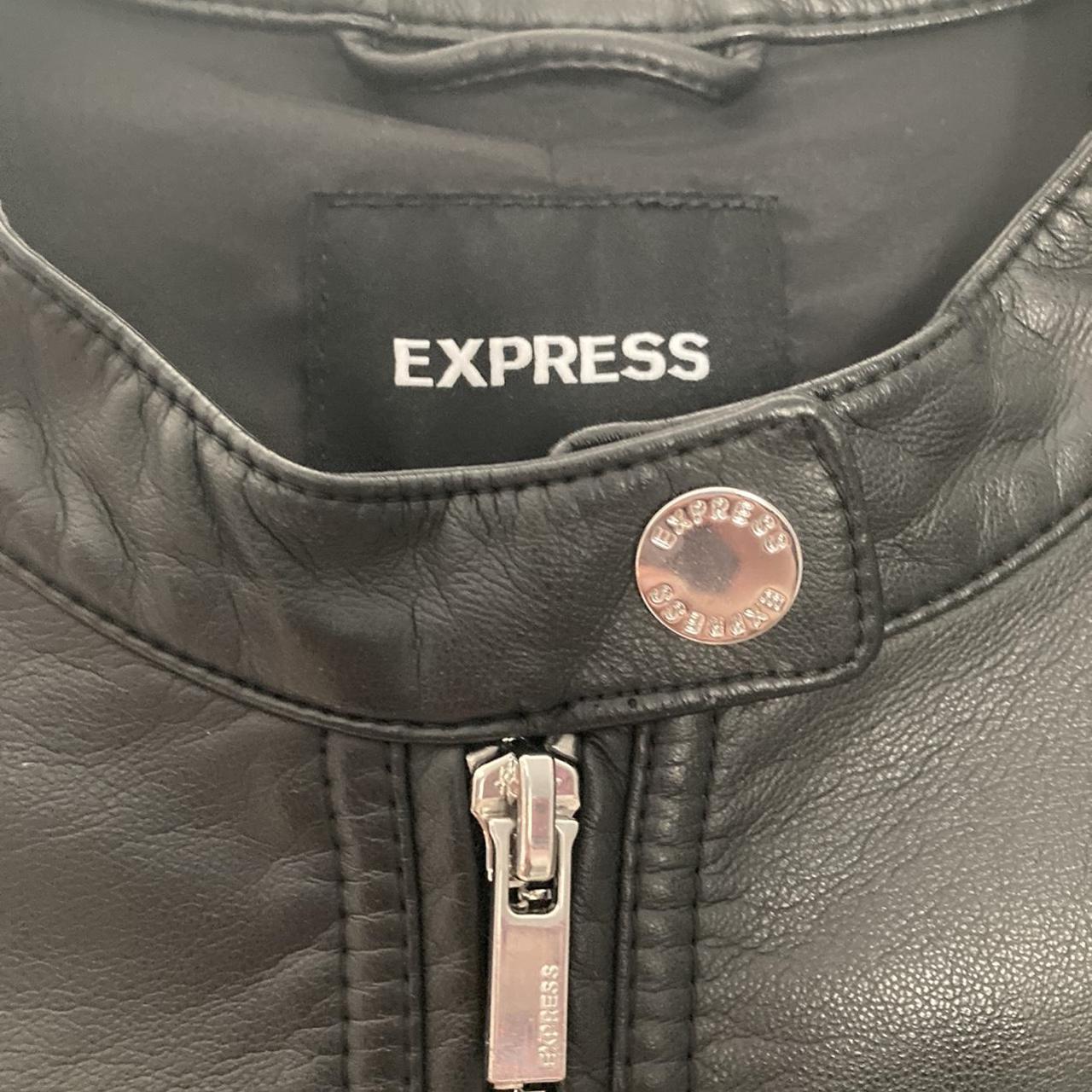 Express leather online jacket