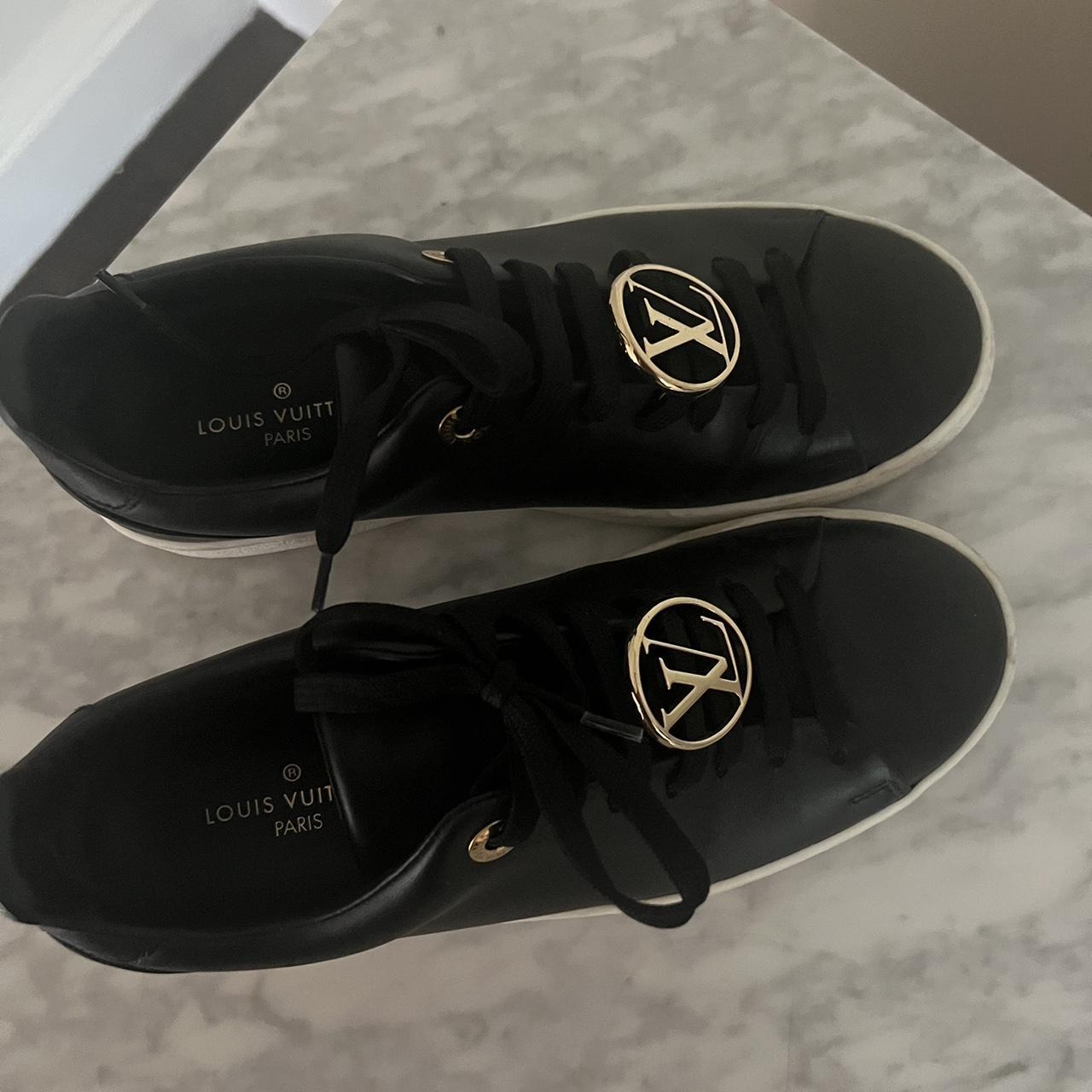 Louis Vuitton Black Run Away Sneaker Perfect for on - Depop