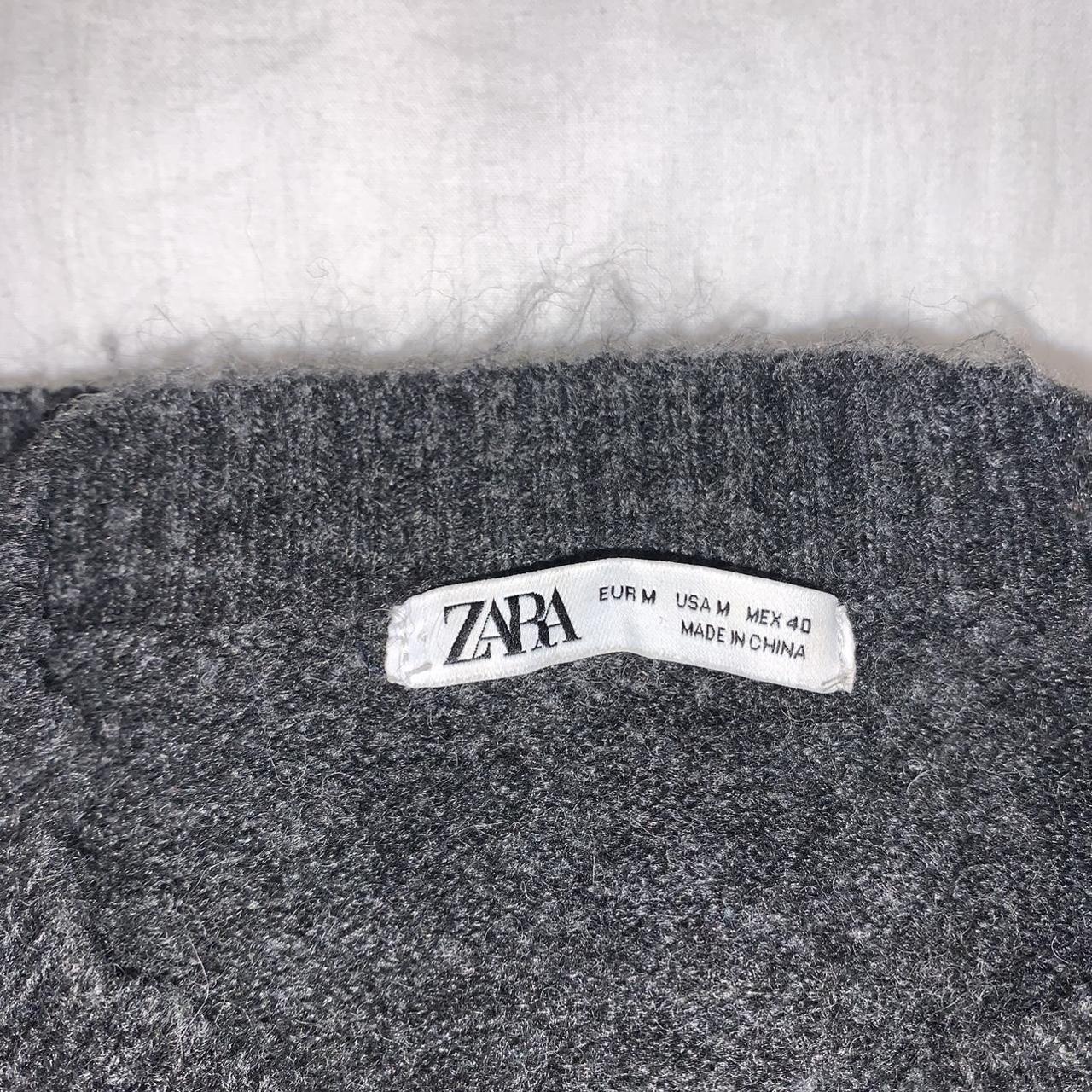 Zara Men's Grey Jumper | Depop